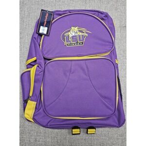 LSU Tigers Backpack NCAA College Book Bag MightyMac Sports Polyester School Bag